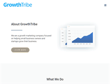 Tablet Screenshot of growthtribe.com